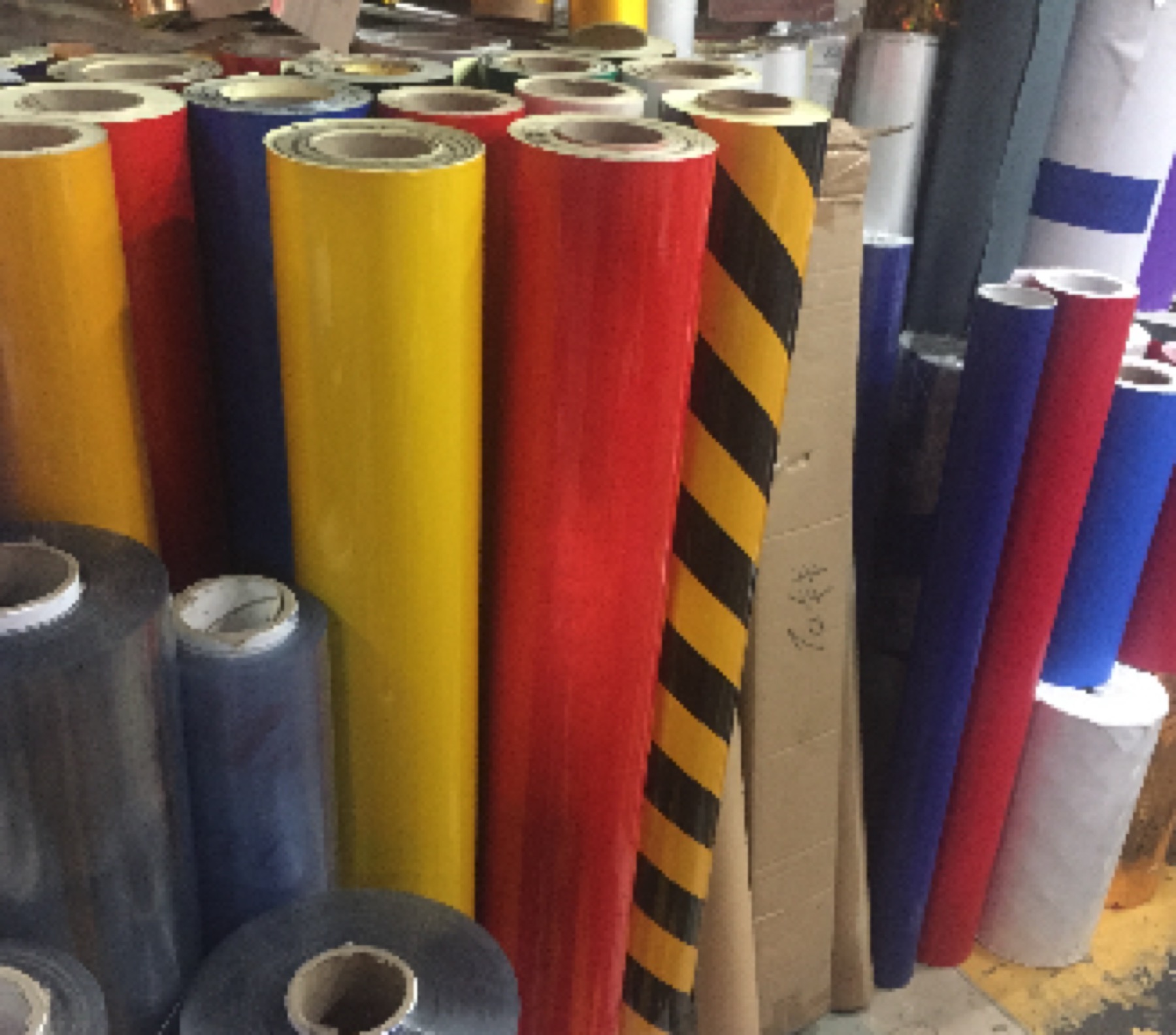 Sandblast resist masking film available in yellow and white